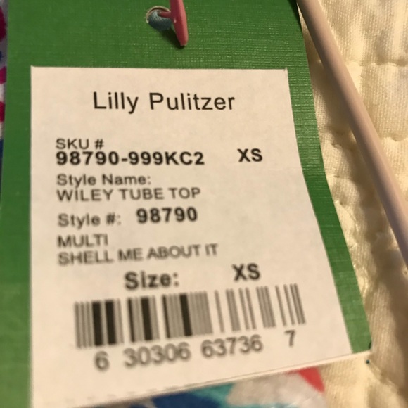 Lilly Pulitzer new shell me about xs top - Picture 3 of 4